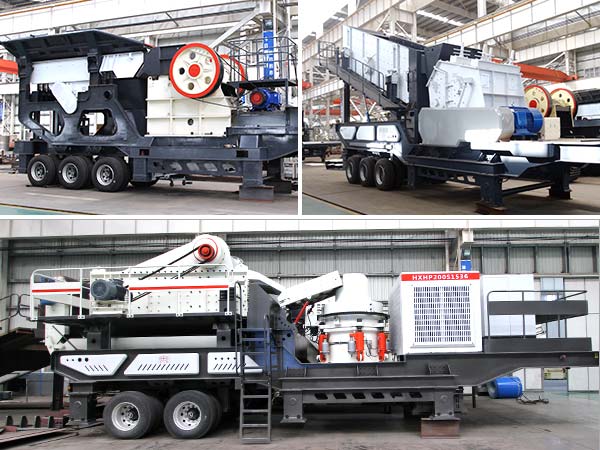 配顎破、反擊破、圓錐破的移動破碎機